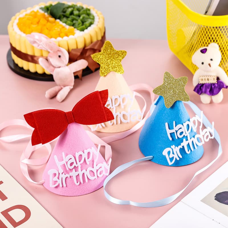 Birthday decoration hat birthday party hat baby birthday hat party celebration props layout decoration supplies