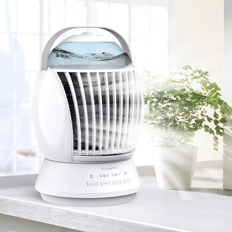 Factory direct sales mobile air conditioner fan cooler household water cooling fan refrigeration humidification double water tank small air conditioner