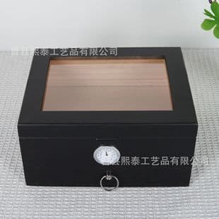 Creative Luxury Solid Wood Cigar Box Double Layer Wooden Cigar Humidor Home Wooden Cigar Storage Box