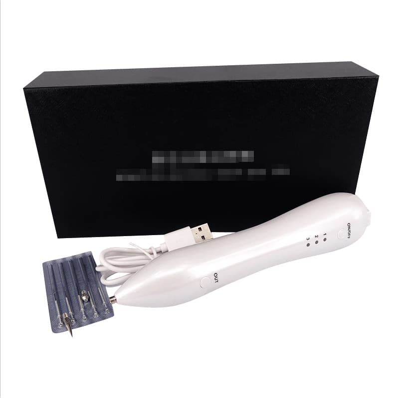 Rechargeable acne and spot removal small white spot pen, eyebrow washing, spot and tattoo removal beauty device, facial spot scanner, portable mole remover
