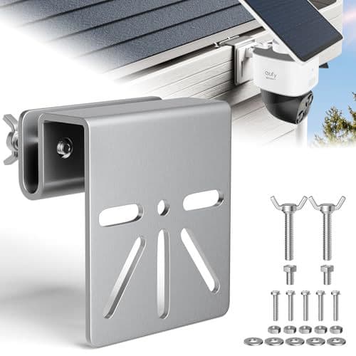 Stainless Steel Surveillance Bracket Rain Gutter Drainage Channel Bracket CCTV Solar Camera Bracket Cross-border Amazon
