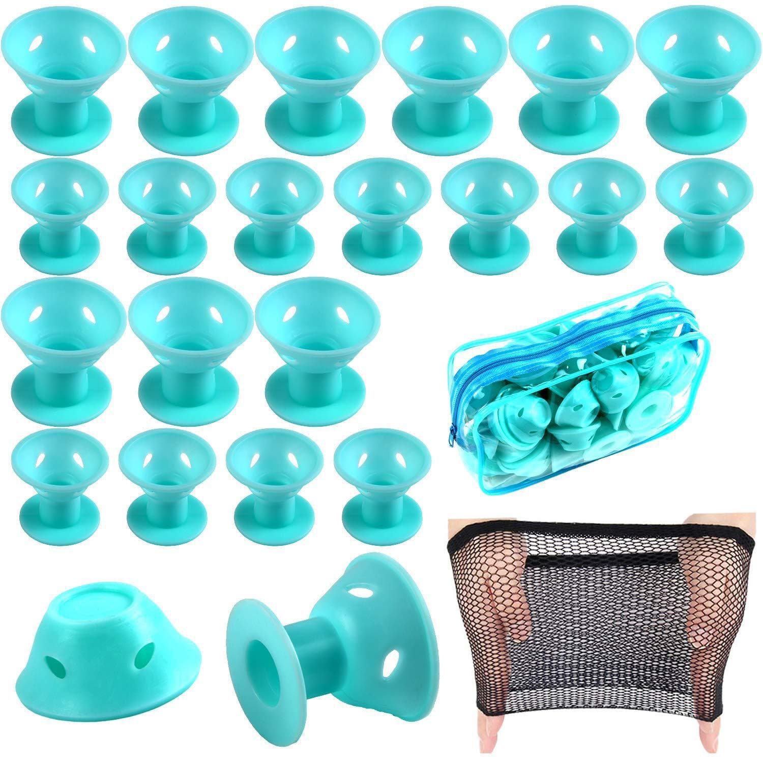 In Stock Silicone Bell Curler Hair Roller No Heat Hair Curlers for Export