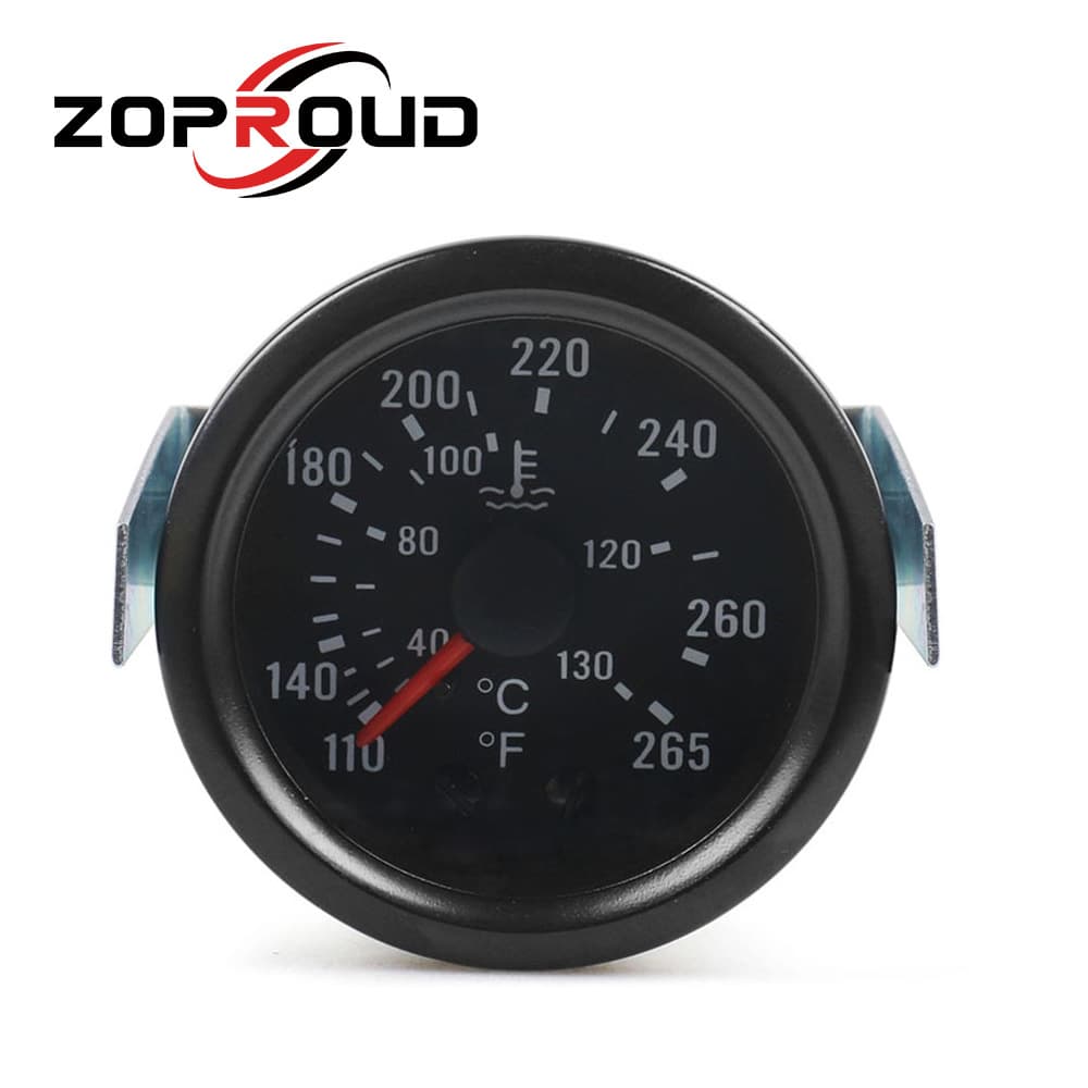 2-inch 52mm Universal Water Thermometer Mechanical Direct Reading Water Temperature Gauge for Agricultural Vehicles, Engineering Vehicles