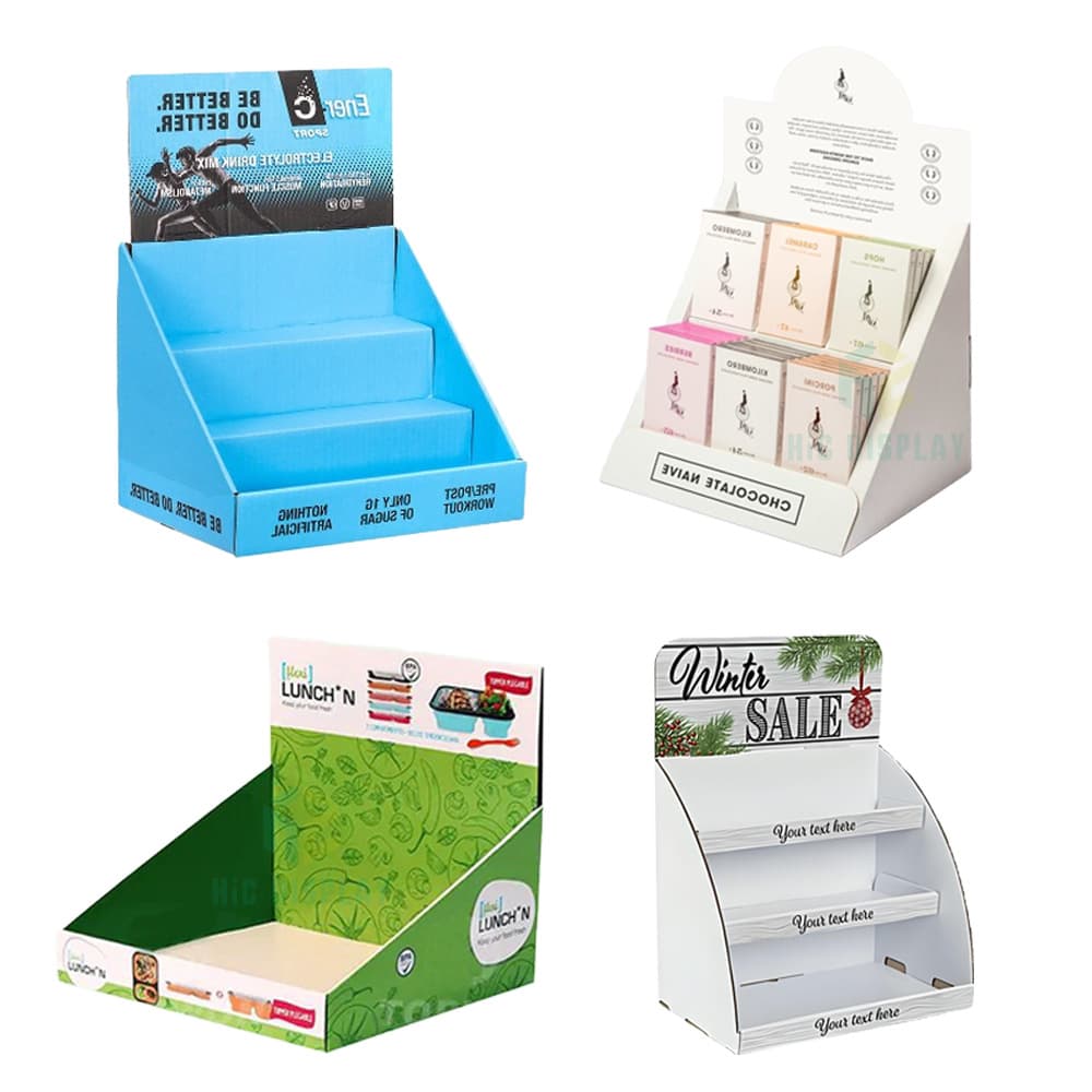 Supermarket Desktop Corrugated Display Box Pdq Supermarket Snack Toys Cultural and Creative Products Advertising Display Paper Stand