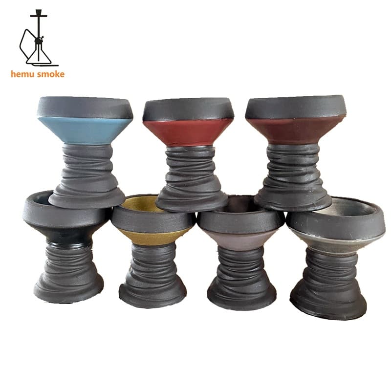 Hookah Bowl Factory Hookah Accessories Red Clay Bowl Black Bowl Hookah Black Pottery Bowl Hookah Bowl