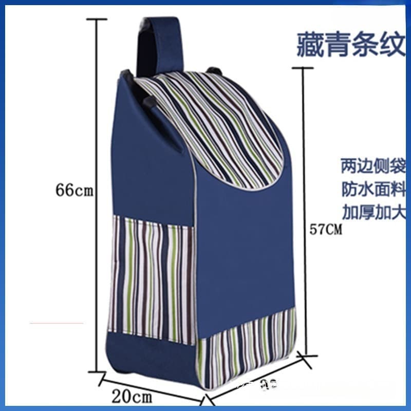 Shopping Cart Grocery Bag Large Waterproof Oxford Cloth Bag Handcart Pull Rod Cart Small Pull Cart Thickened Bag Wholesale