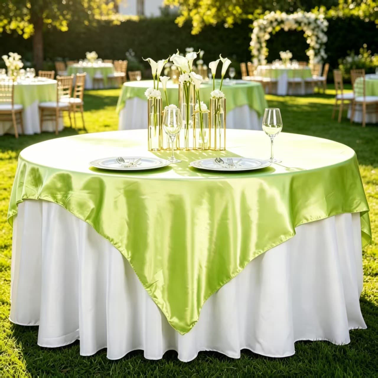 60*60 Polyester Tablecloth For Wedding Hotel Banquet Polyester Fiber Table Cloth Rectangular Table Cover