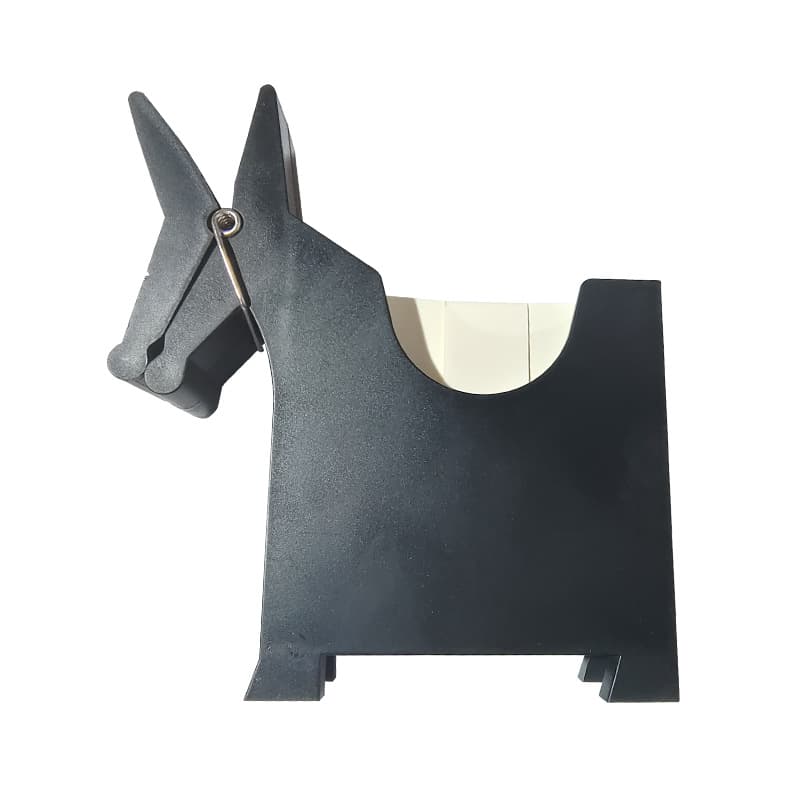 Cross-border Pony Sticky Note Holder, Three-color Desktop Note Clip, Plastic Office Desk Decoration, Business Card Holder