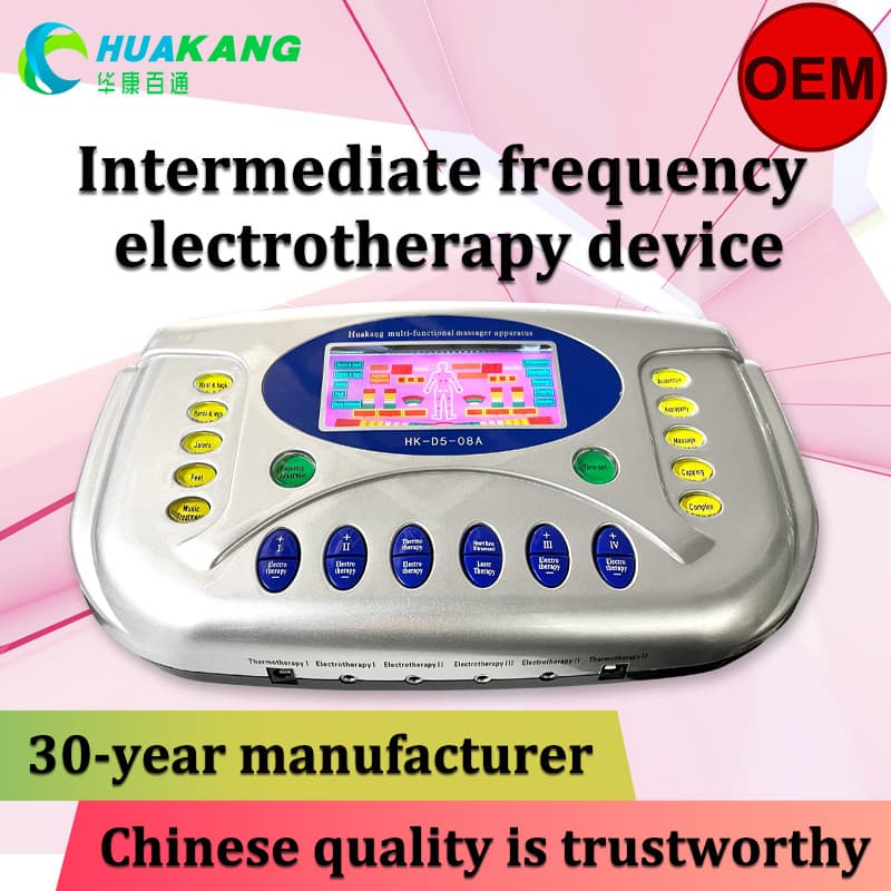 Cross-border English Multifunctional Computer Low-Medium Frequency Electrotherapy Device Pulse Frequency Conversion Heat Compress Laser Physiotherapy Massager