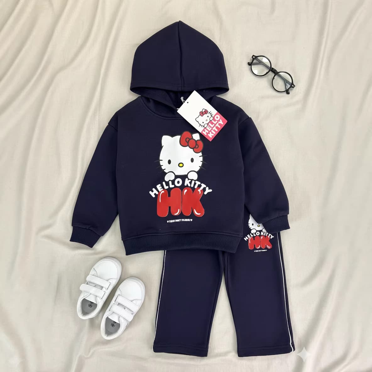 Christmas foreign trade export children's cartoon European and American children's thin velvet sweatshirt set 2026 boys and girls hooded two-piece set