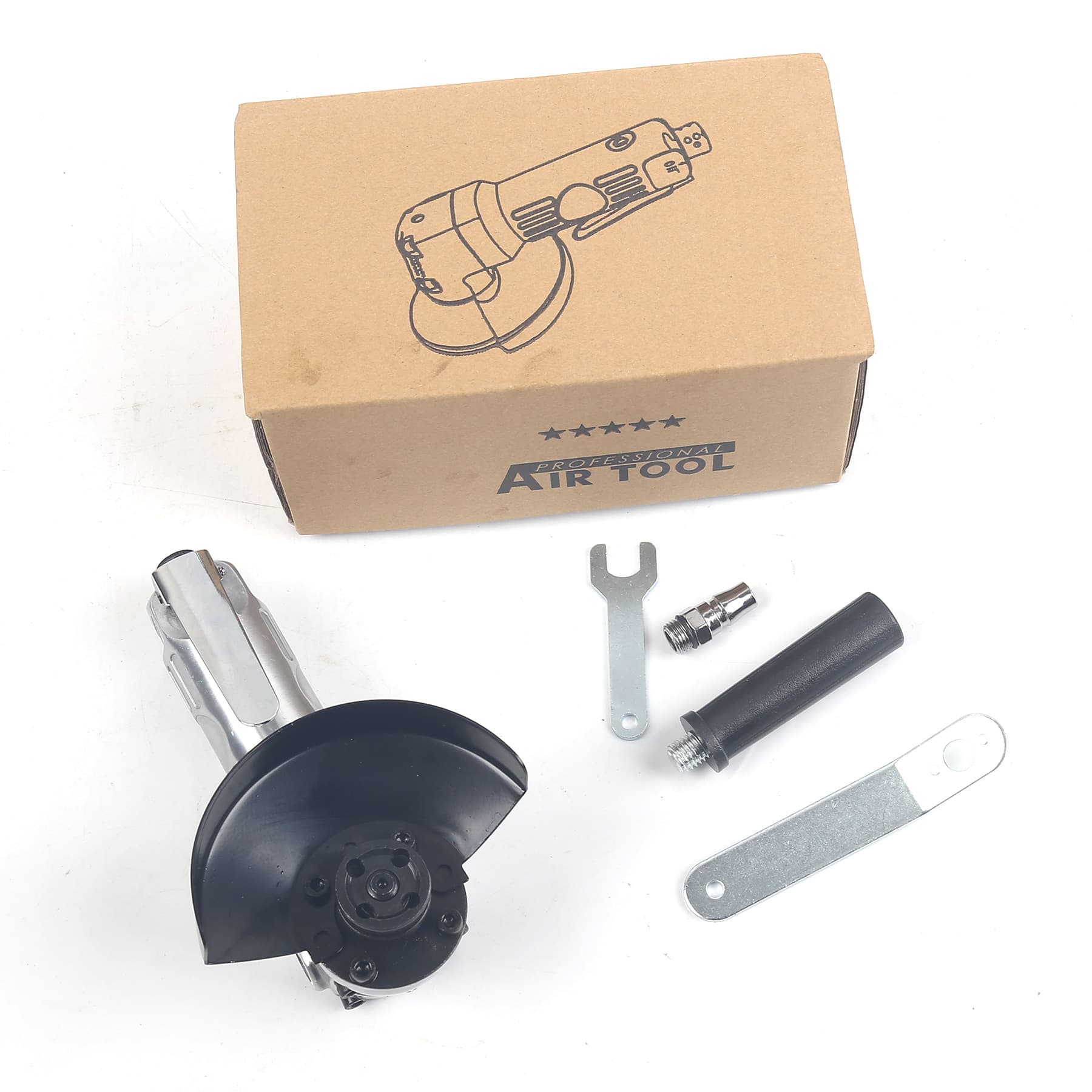 New 4-inch Pneumatic Angle Grinder Air-Powered Sanding Polisher Multi-Function Polishing Grinding Tool Hardware Tool
