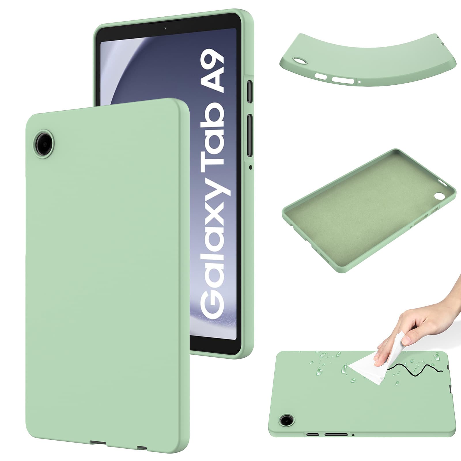 Suitable for Samsung TAB A9 liquid silicone tablet protective cover Tab A9+ skin-feel anti-fall tablet case
