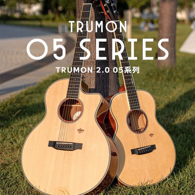 Trumon TF05 Travel Folk Guitar 41 Inch for Men and Women Beginners Special Guitar Rosewood Fingerboard Spruce Soundboard
