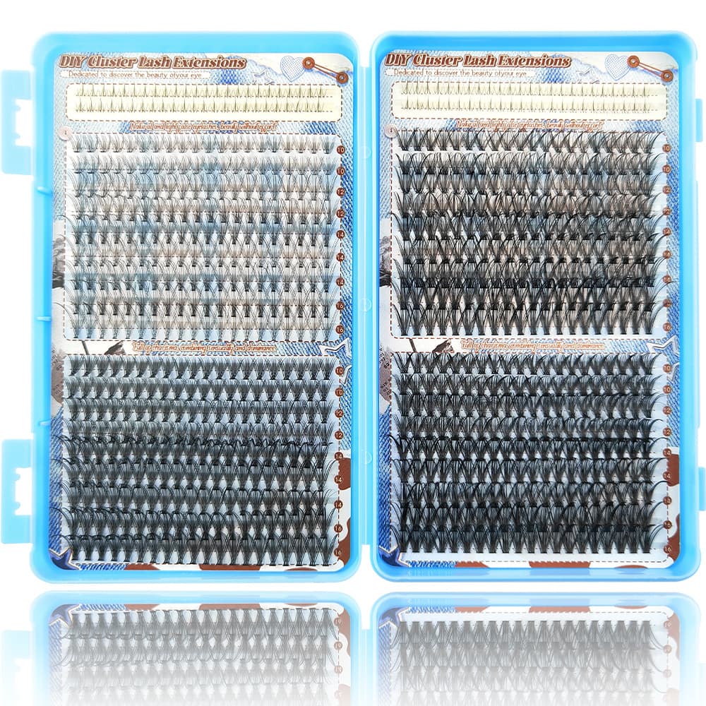 DIY Lash Extension Kit 10D Lash D Curl Fluffy Clusters Pack