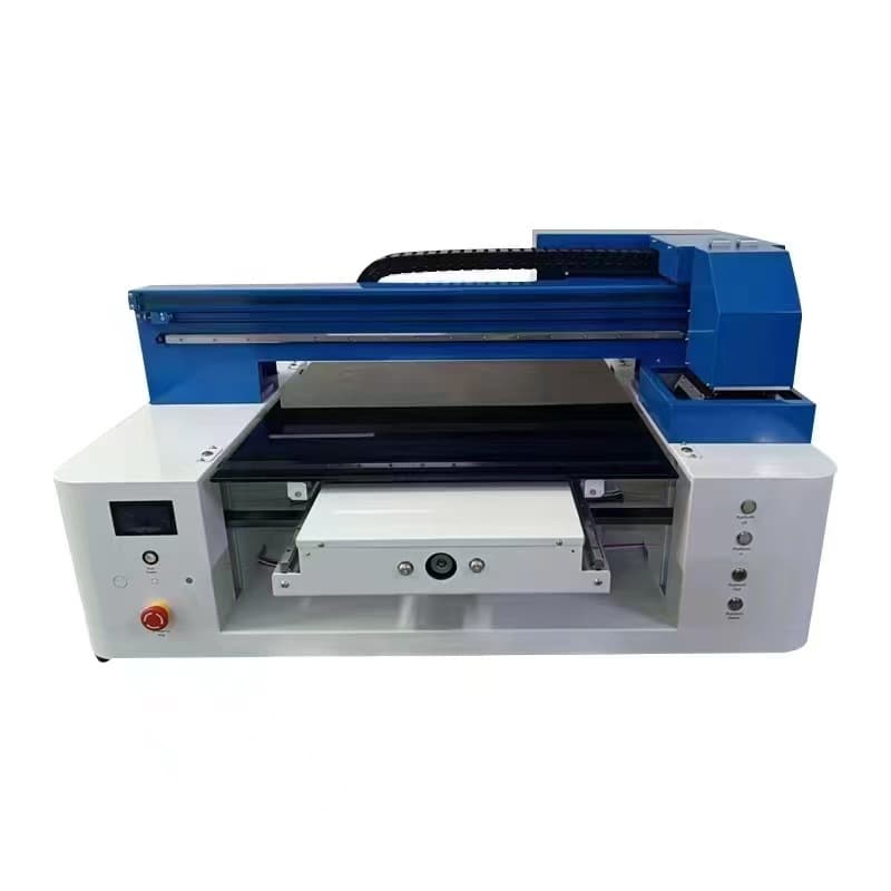 Direct-to-garment printing machine for textiles, single-station double four-position garment inkjet printer, light and dark printing.