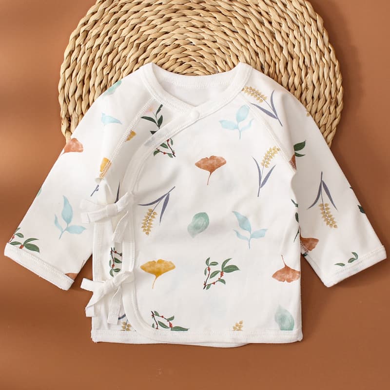 Class a Newborn Baby Clothes Half Back Shirt Spring Autumn Winter Pure Cotton Top Monk Suit Soft Cotton Unisex Infant Wear
