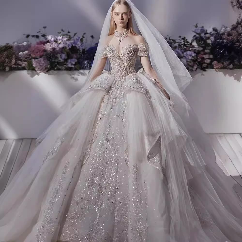 Heavy Industry Master Wedding Dress 2025 New Bride on the Run Princess Small Large Size Trailing Advanced One-shoulder D101