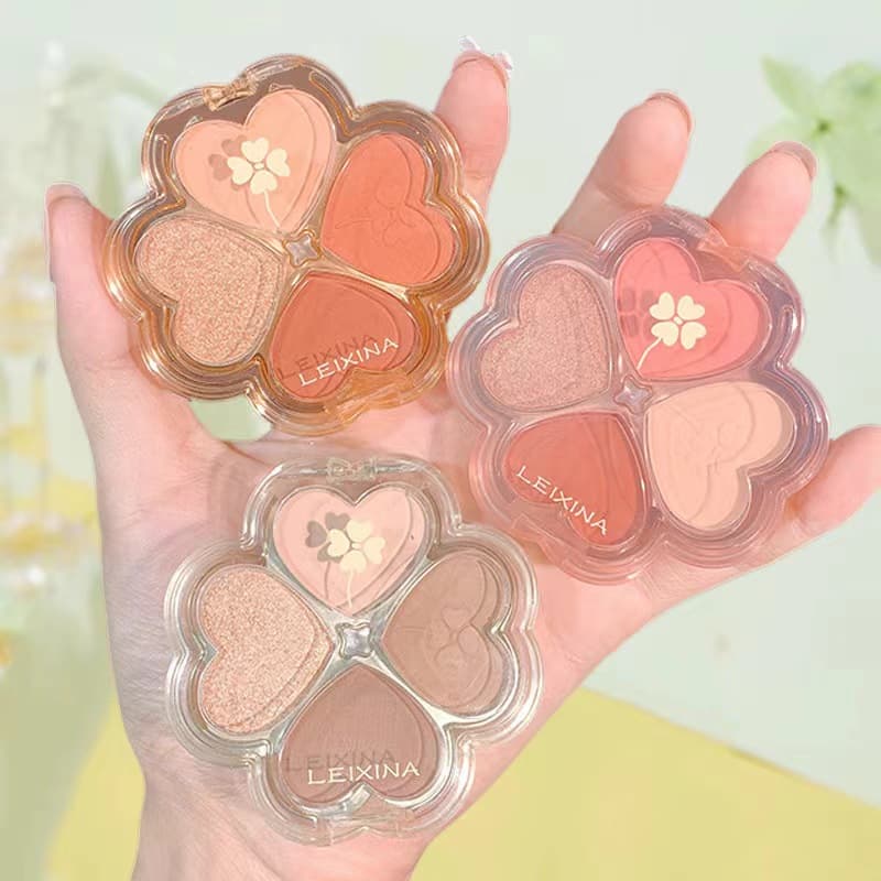 Lucky Four-Color Eyeshadow Palette: Earthy tones, low saturation, easy to apply, long-lasting, suitable for student makeup.