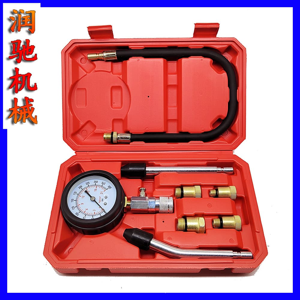 Cylinder Pressure Gauge Multi-Spec Compression Tester Cylinder Pressure Detection Tool Dual-Use for Car and Motorcycle