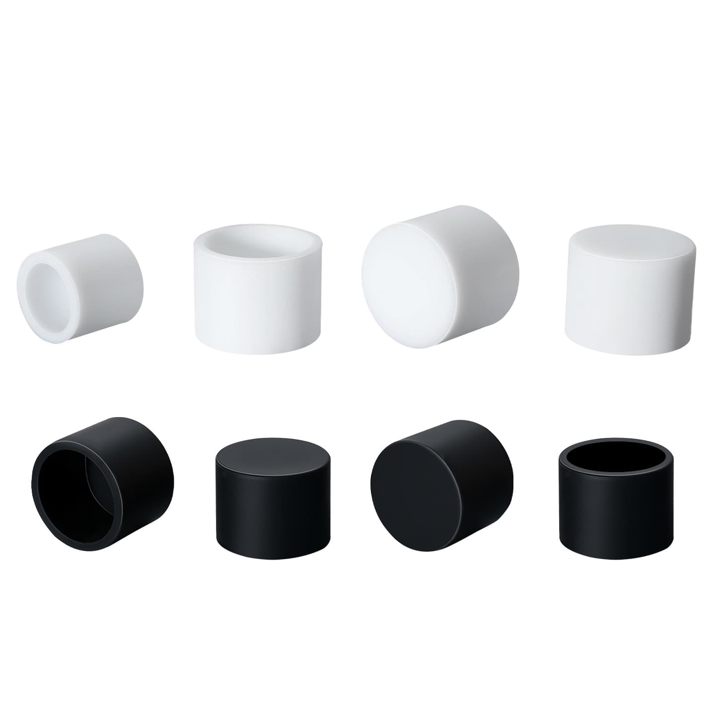 Flat Soft Silicone Rubber Protective Cap High Temperature Resistant Round Tube End Cover Anti-Collision Anti-Slip Cap