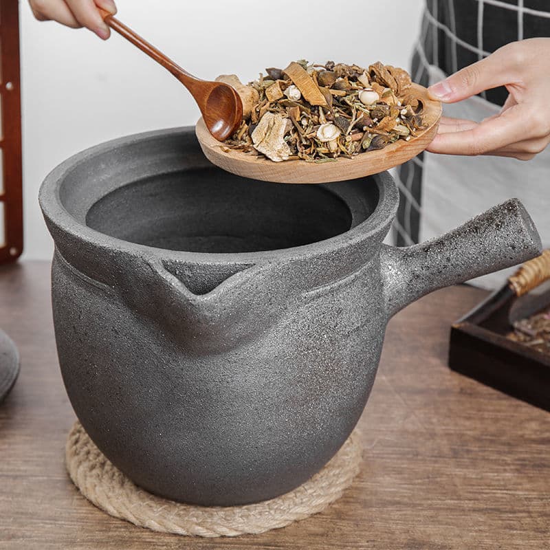 Clay pot to cook medicine pot Ying Jing frying pot pot to cook old-fashioned decoction medicine household unglazed clay sand decoction medicine