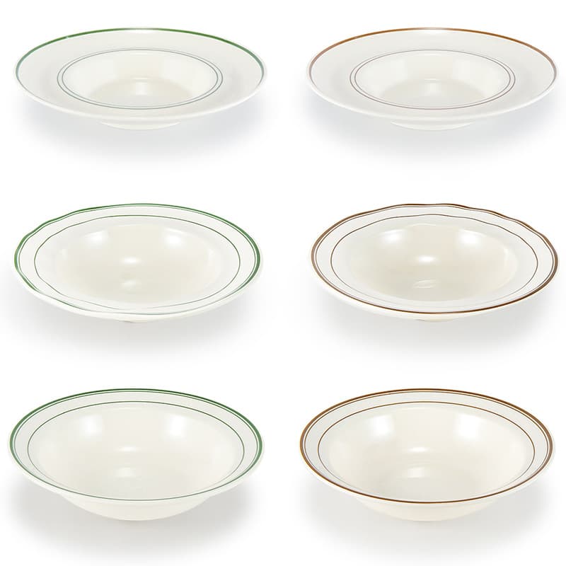 Melamine Straw Hat Deep Plate Soup Plate for Hotel Restaurant Creative Wide Rim Plate Pasta Plate Commercial Use