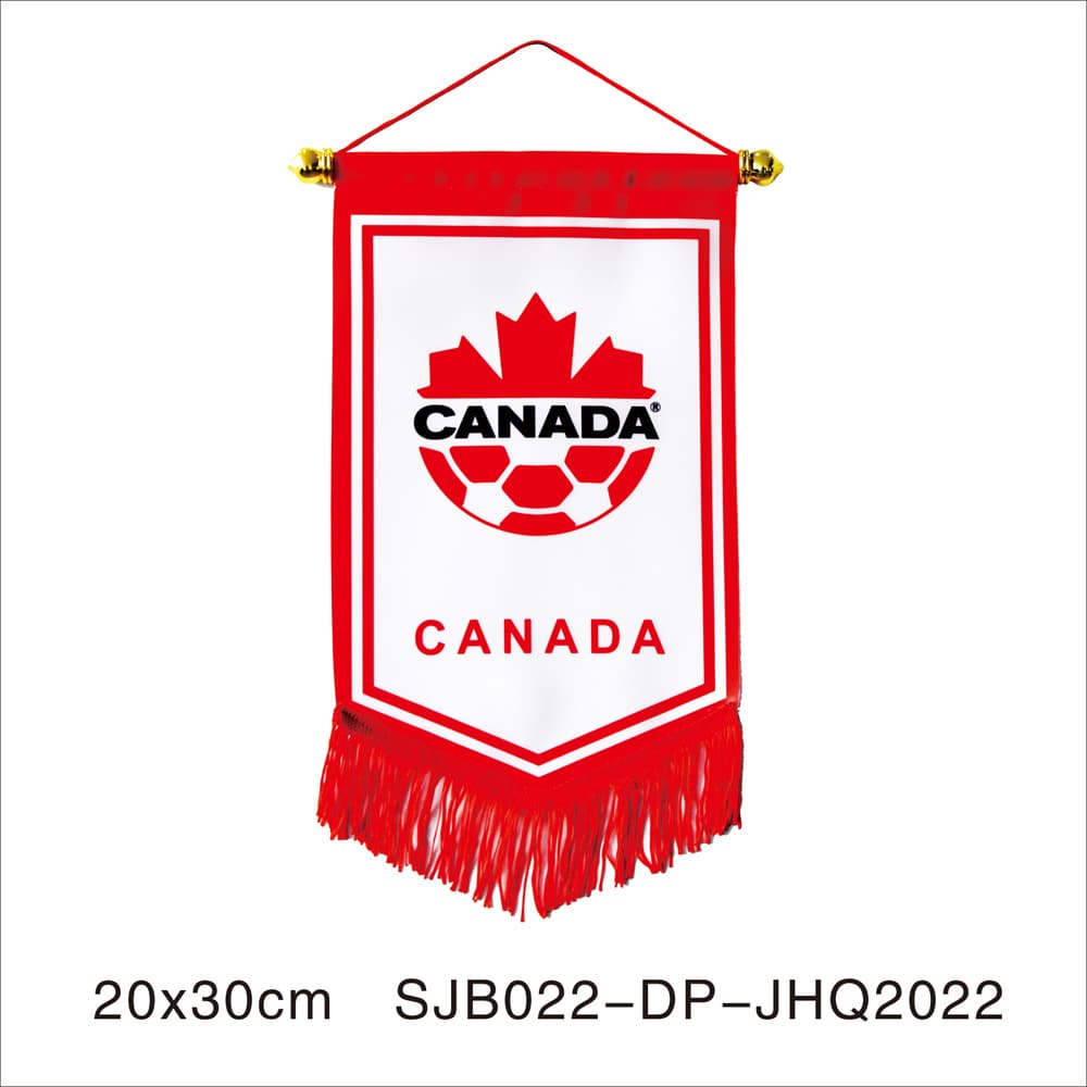 USA-Mexico-Canada World Cup Football Exchange Flag Custom Club Fan Merchandise Small Pennant Hanging Flag Club World Cup Team Flag