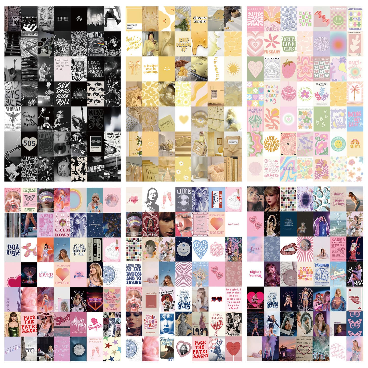 50-Piece Minimalist Taylor Concert Poster Cards for Indoor Decoration, Postcards, Holiday Wall Cards, Wholesale