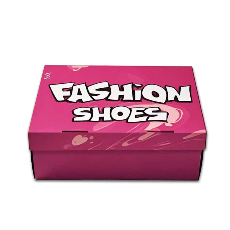 Kraft paper colored packaging boxes, customizable LOGO, stackable, water-based or offset printing, premium empty shoe box customization