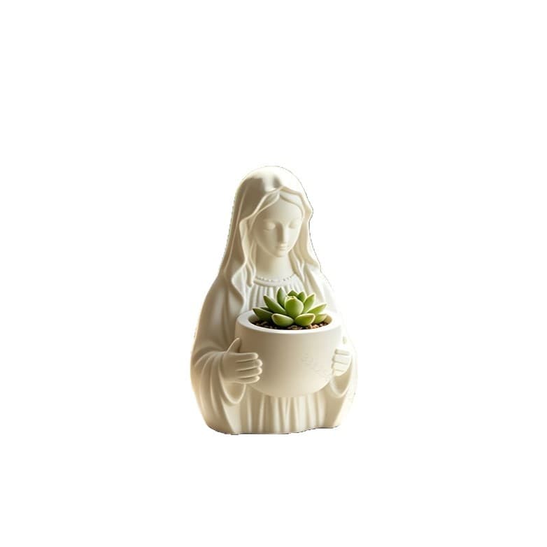 Modern Art 3D Printed Figurine Healing Half-Body Goddess Craft Desktop Decoration