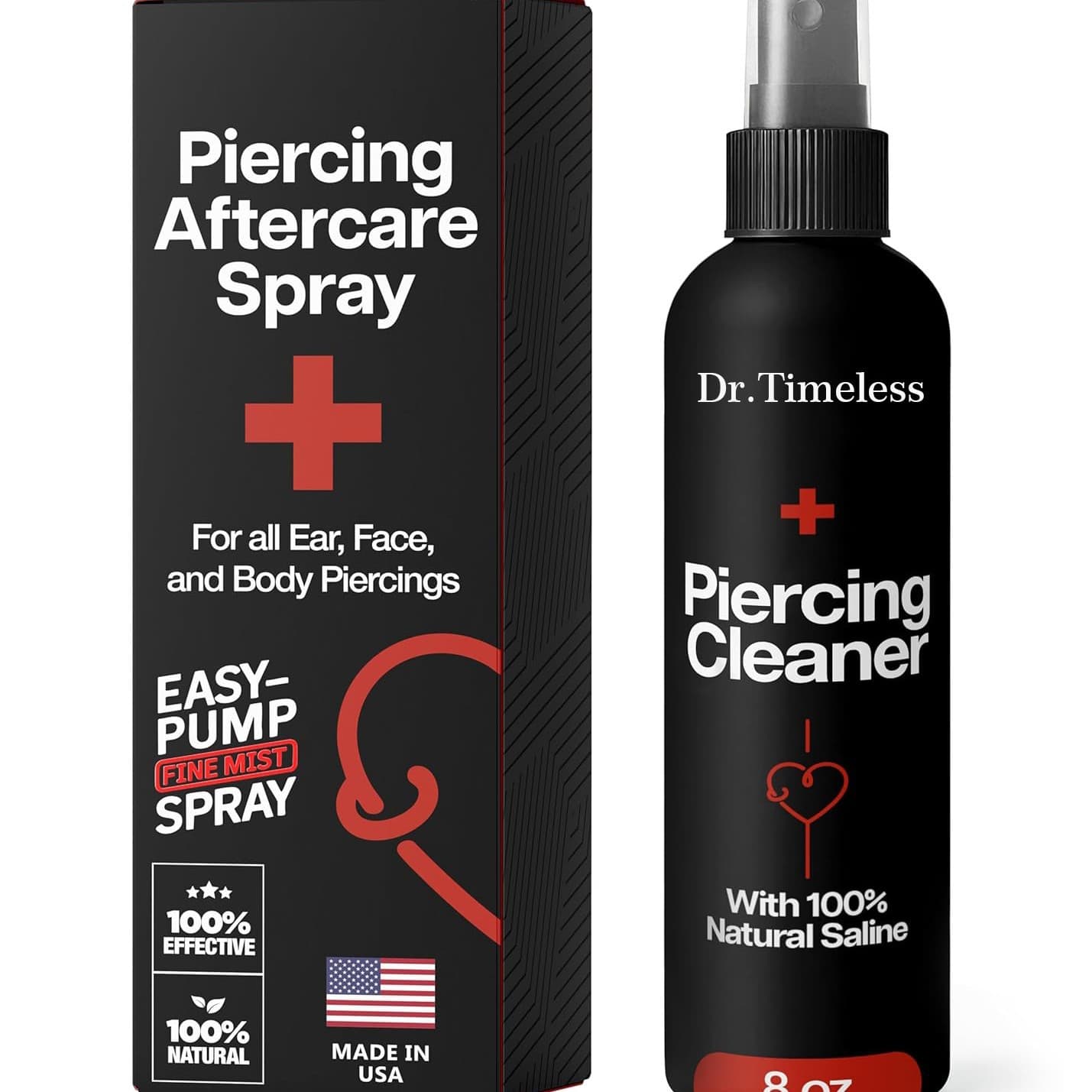 Cross-border Piercing Care Spray Hypochlorous Acid Saline Piercing Cleaning Spray Source Factory Custom OEM ODM