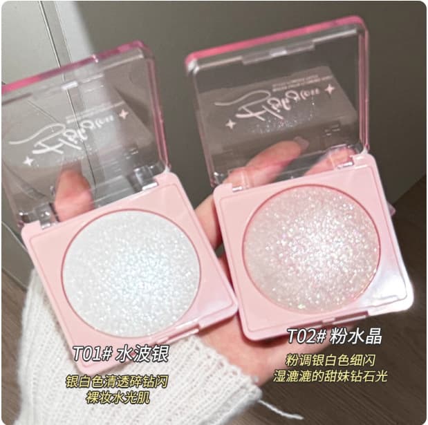 GELLA'S Potato Mashed Highlighter Contour Palette Eye Brightening Flash Highlighter Cream Fine Shimmer Eyeshadow Large Capacity