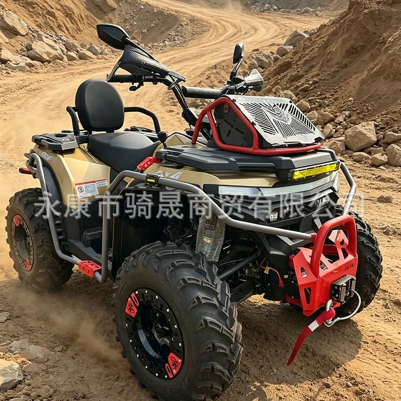 New 4WD 500cc Water-Cooled Sand Buggy Off-Road Motorcycle All-Terrain Quad ATV for Cross-Border Export