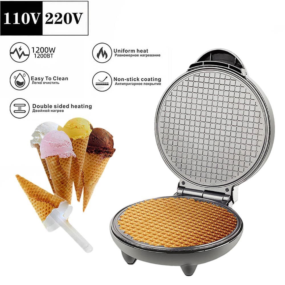 Ice Cream Cone Maker Egg Roll Machine Spring Roll Machine Electric Pancake Thin Pancake Home Appliance