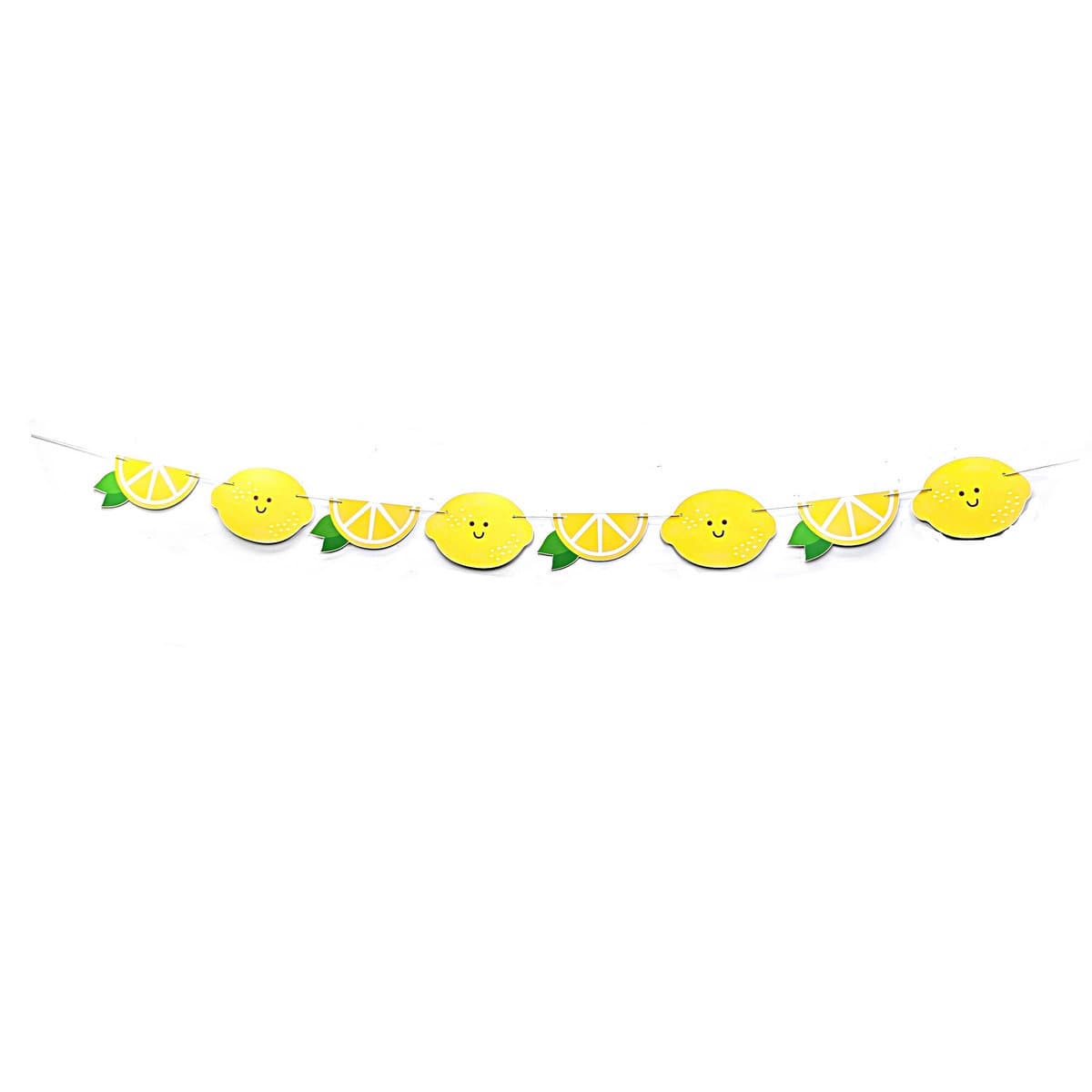 Lemon Theme 1st Birthday Banner High Chair Flag Birthday Dining Chair Flag Lemon Paper Garland