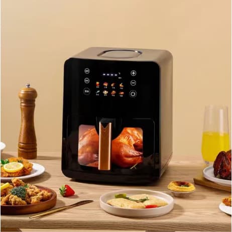 New Air Fryer - New Visual Air Fryer, Household Multi-Functional Air Fryer, Large Capacity for Cross-Border