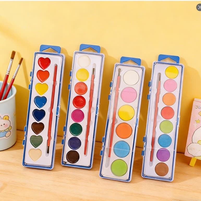Manufacturer wholesale 8-color semi-dry watercolor pigment quality assurance watercolor full solid watercolor pigment