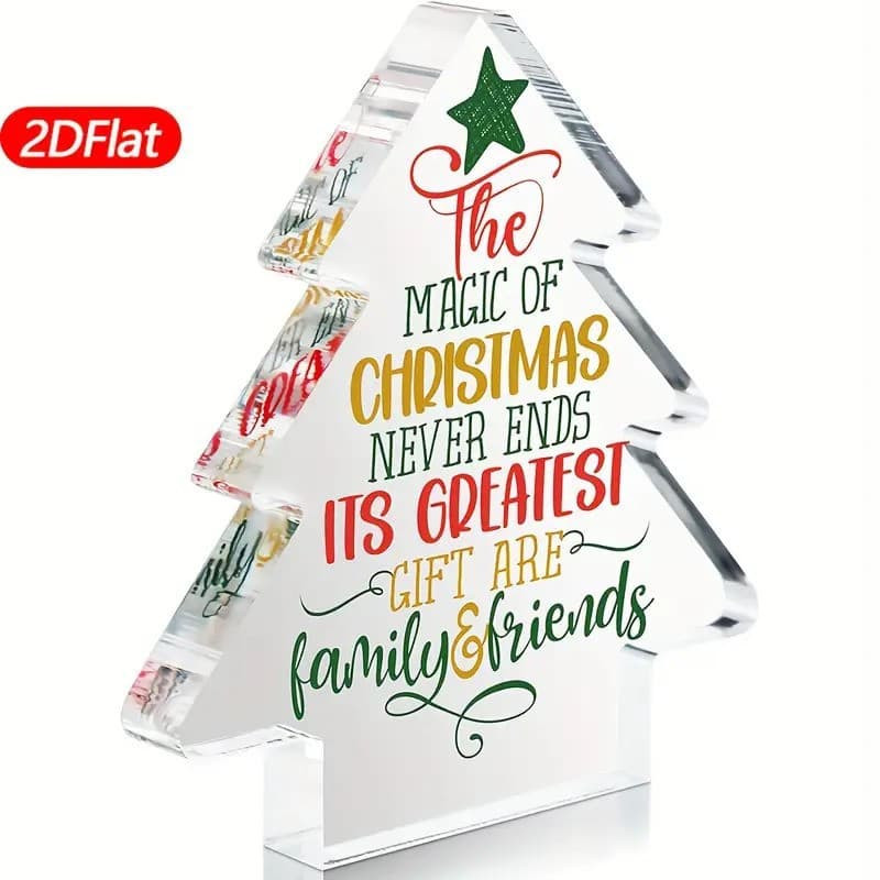 Cross-border acrylic stand-up ornaments desktop crafts table setting Mother's Day Father's Day Halloween Christmas gifts