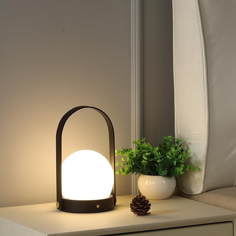 Danish table lamp ins girl portable charging touch living room creative lamp outdoor camping lighting bedroom bedside lamp