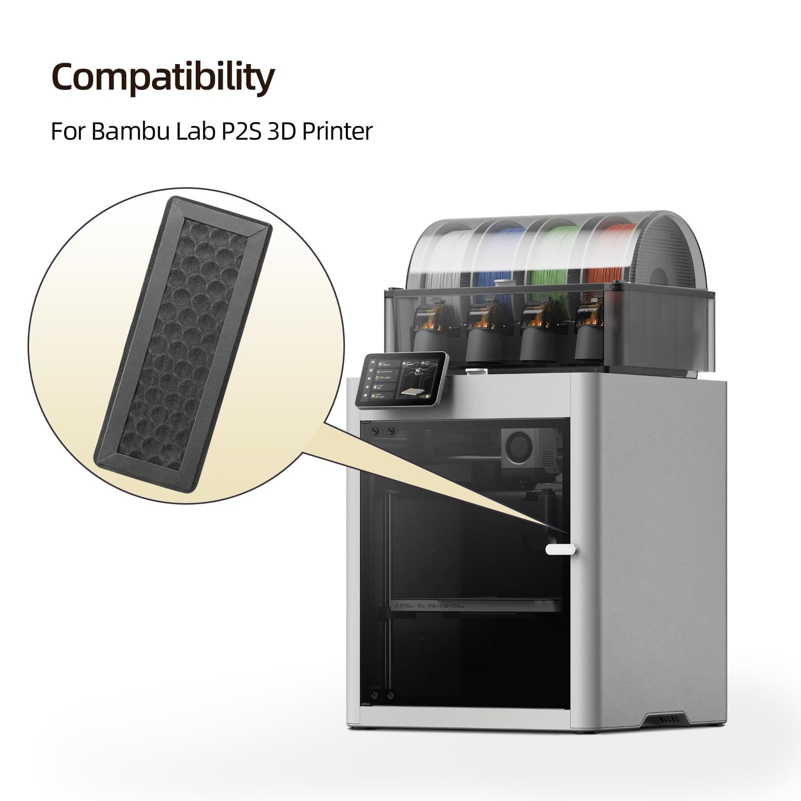 Suitable for Tuozhu P2S HEPA13 activated carbon air filter 3D printer accessories pure carbon air purification filter