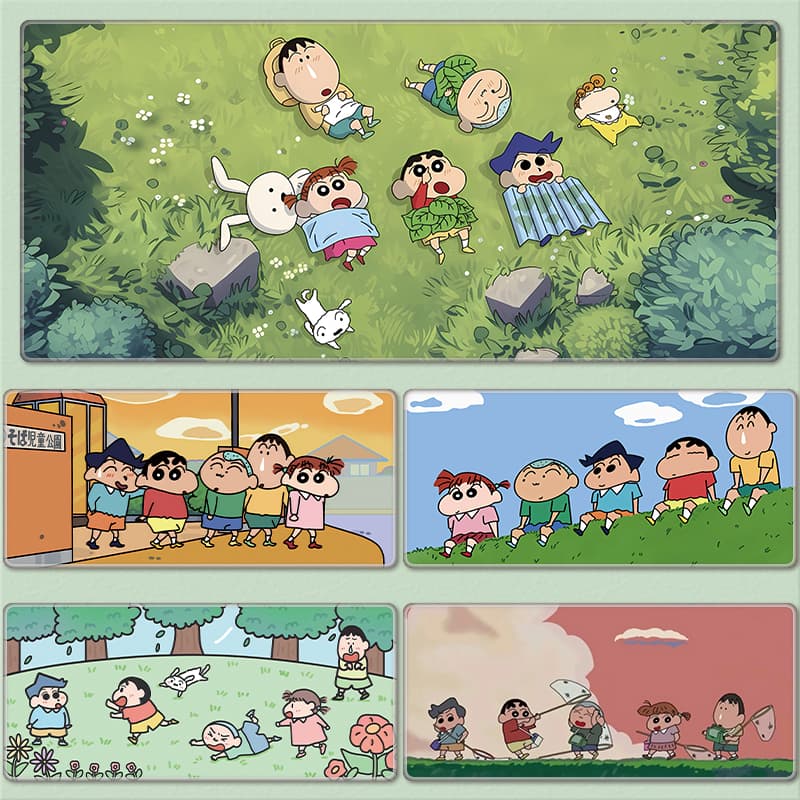 Crayon Shin-chan Anime Mouse Pad Extra Large Men Women Cute Laptop Office Computer Keyboard Desk Mat