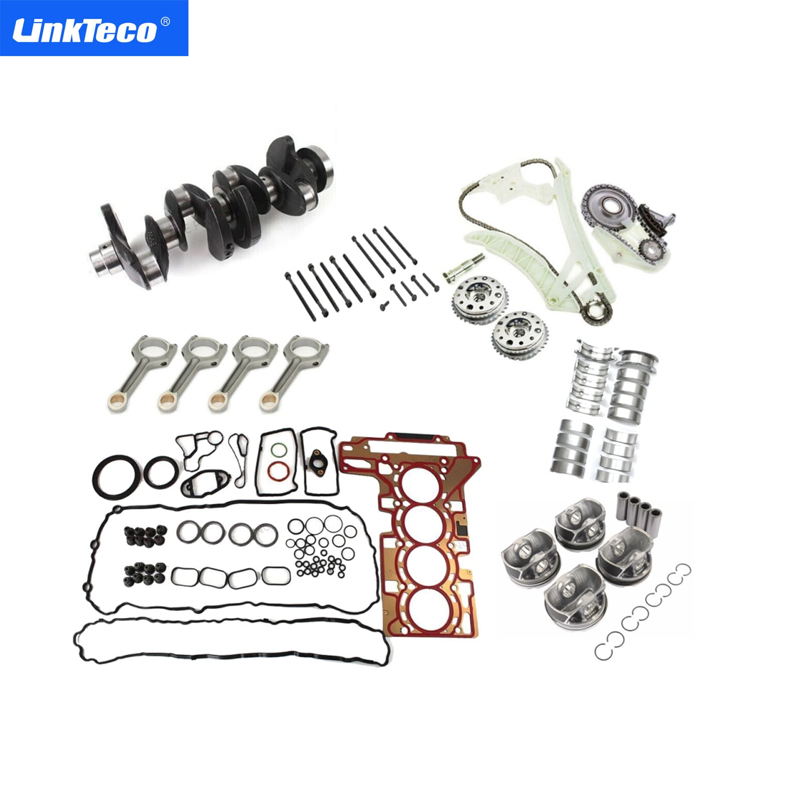 Engine Overhaul Kit - BMW Crankshaft/Connecting Rod/Piston Set for BMW N20 2.0L