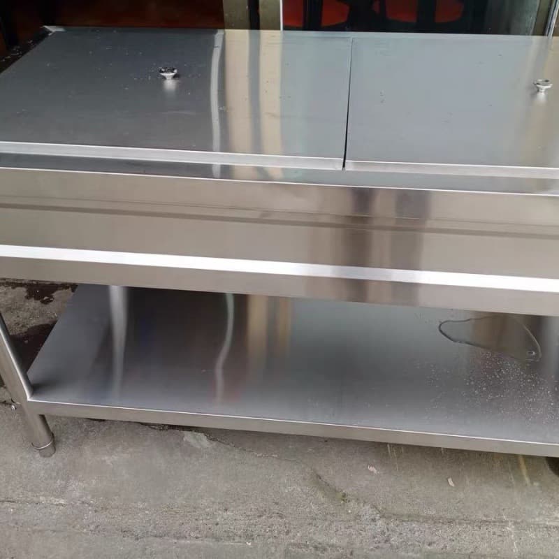 Commercial Stainless Steel Small Bowl Food Warming Steamer Table, Steamed Bun Warming Food Cart, Liuyang Steamed Vegetable Table, Insulated Cart