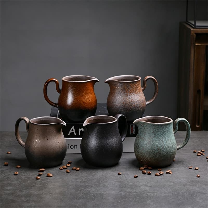 Vintage Ceramic Coffee Pot, Home Use Pour-Over Coffee Pot, Cross-Border Supply, Afternoon Tea Sharing Pot, Coffee Shop Tea Utensils