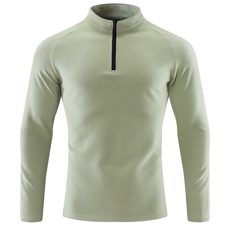 Half-Zip Y03 Sweatshirt Men's Autumn Half Turtleneck Sports Casual Pullover Long Sleeve Top Base Layer with LOGO Print