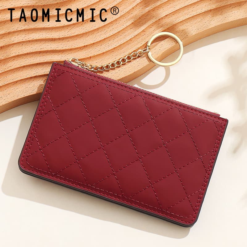 Lingge Simple Creative Women's Coin Purse Mini Key Cute Small Bag with Carrying Access Card Case