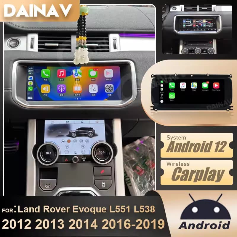 Smart Android Central Control Panoramic Navigation Air Conditioning Screen for Land Rover Range Rover Evoque L551 L538 Modification