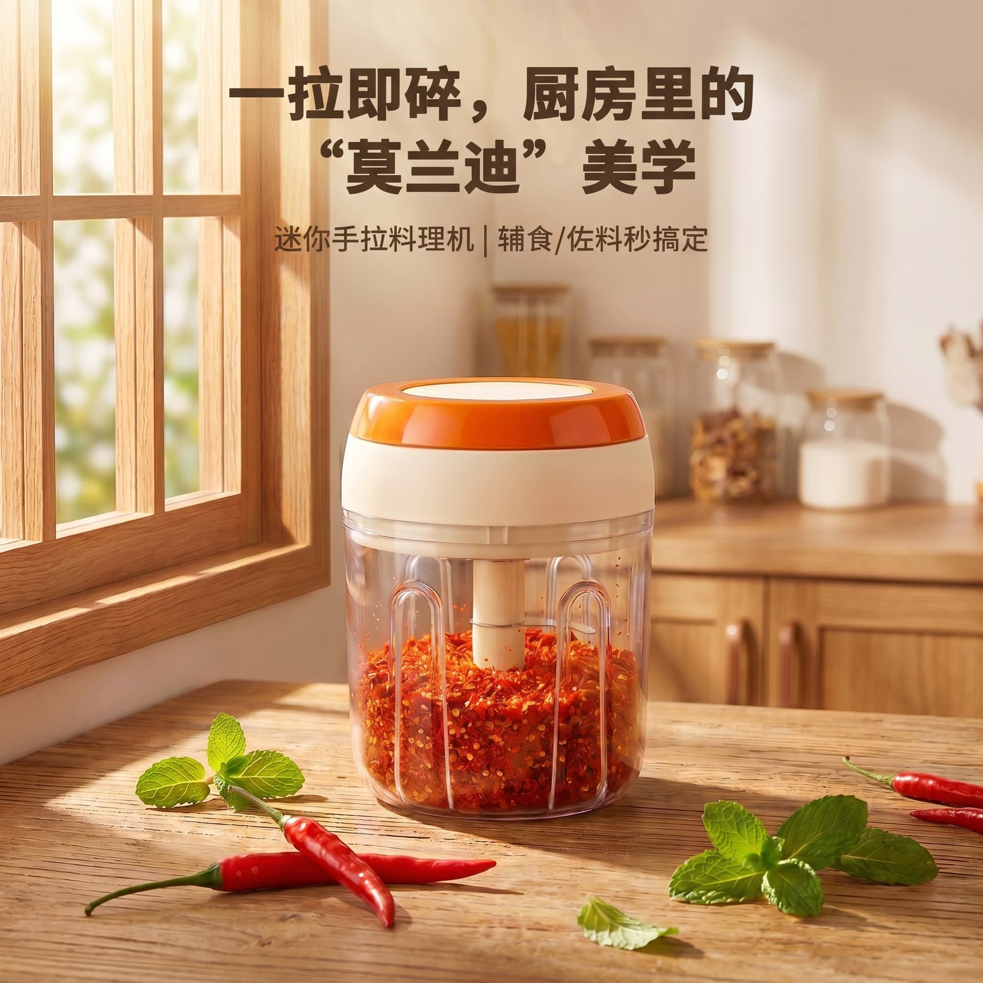 Wireless manual garlic pounder, garlic puller, garlic press, garlic stirrer, garlic beater, food supplement machine, multi-use garlic press, garlic masher