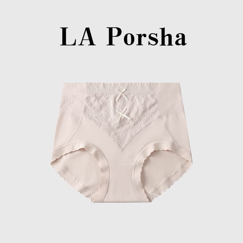 Women's 10A Antibacterial Underwear, Comfortable Seamless Mid-Waist Tummy Control Mask Underwear, Silk Crotch Lift-Up Tummy Control Pants