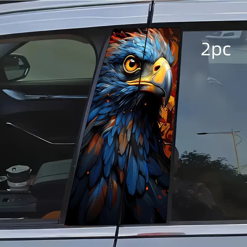 Specially provided for cross-border car center pillar stickers B-pillar color changing film cartoon animation center pillar decorative stickers car stickers foreign trade